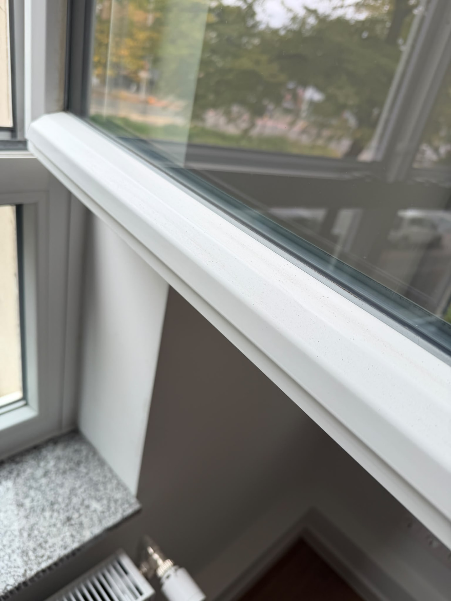 Fensterbank – gründlich gereinigt – nachher